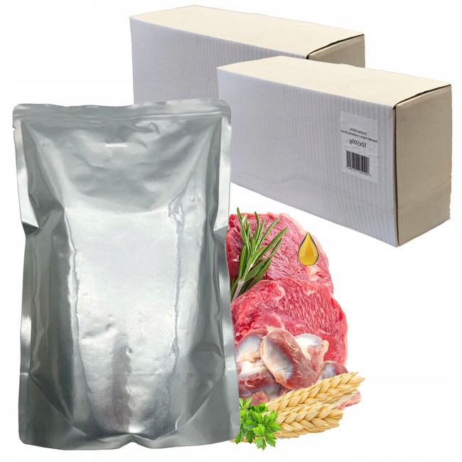 TUF TUF Srebrna Saszetka Karma mokra dla psa Wołowina 20 x 500g