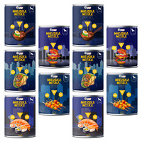 Gaczoo Miejska Miska bezzbożowa karma mokra dla psa Mix smaków 10 x 400g