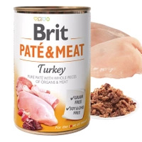 BRIT Pate & Meat mokra karma dla psa Indyk 400g