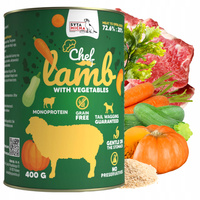 Syta Micha Chef karma mokra dla psa jagnięcina z warzywami 400g