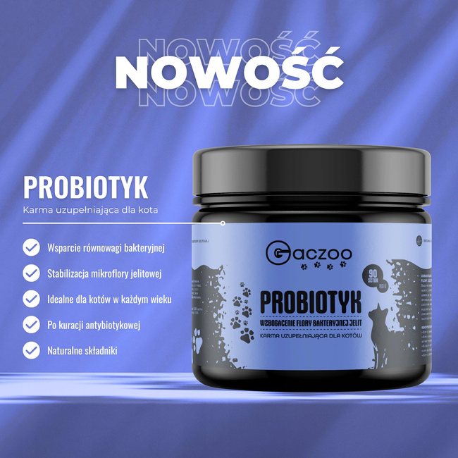 Suplement dla kota Gaczoo Probiotyk 90 szt 180g zdrowy przysmak