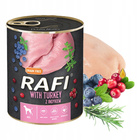 DOLINA NOTECI RAFI Karma mokra dla psa Indyk 24 x 800g Bezzbożowa