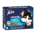PURINA Felix Fantastic karma mokra dla kota rybny mix smaków 12 x 85g
