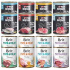 BRIT PAN MIĘSKO karma mokra dla psa mix smaków 16 x 800g