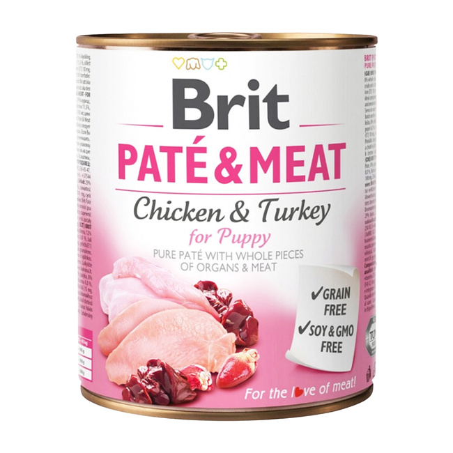 Brit Pate & Meat 800g Puppy mokra karma dla szczeniąt 