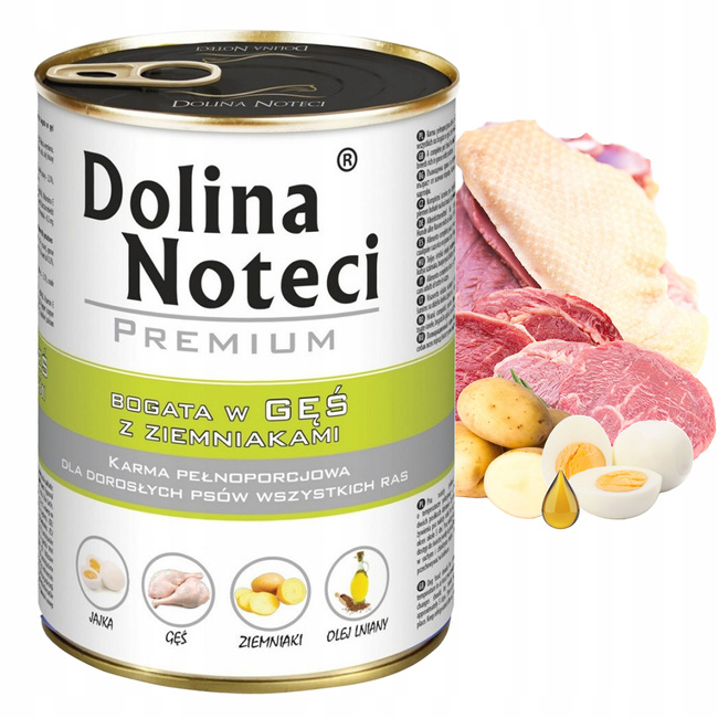 DOLINA NOTECI Premium Karma mokra dla psa Gęś 400g