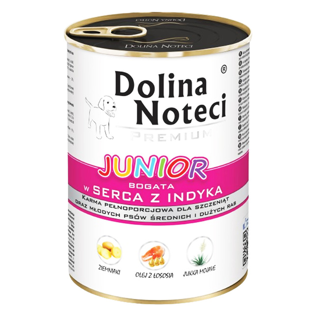 Dolina Noteci Premium Junior mokra karma dla szczeniąt 10 x 400g mix