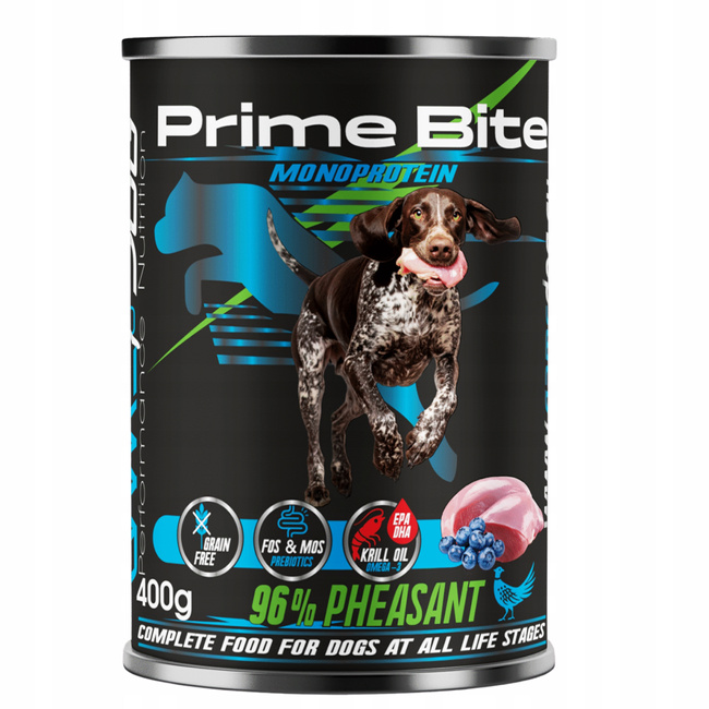 GAME DOG Prime Bite Monoprotein mokra karma dla psa bażant 12 x 400g