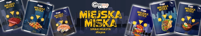 Pan Mięsko Miejska Miska Gaczoo karma mokra dla psa mix smaków 8 x 400g
