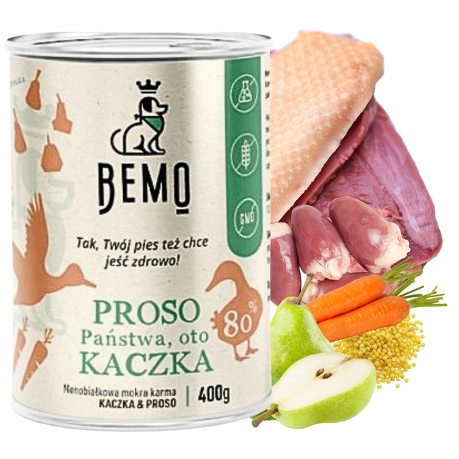 BEMO karma mokra dla psa mix smaków 20 x 400 g Monobiałkowa