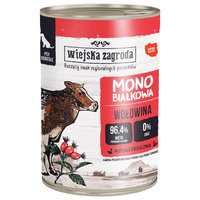 WIEJSKA ZAGRODA MONOPROTEIN Karma mokra dla psa Wołowina 400g