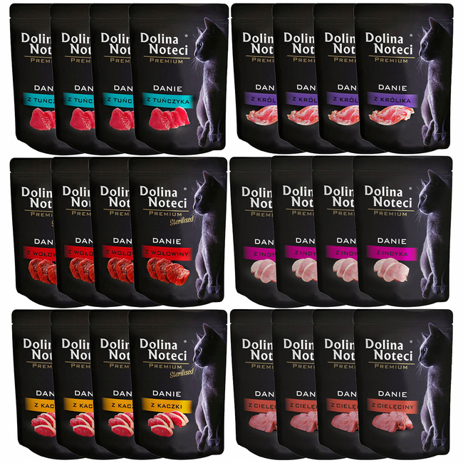 DOLINA NOTECI Premium Danie mokra karma dla kota mix smaków 24 x 85g