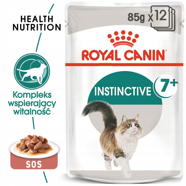 ROYAL CANIN Instinctive +7 karma mokra w sosie dla kotów starszych 12 x 85g