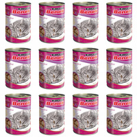 BENEK Chunks Karma mokra dla kota Kurczak 12 x 415g