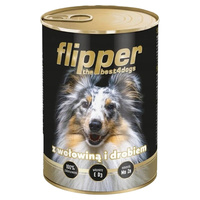 FLIPPER Mokra karma dla psa Dolina Noteci Wołowina Drób 400g