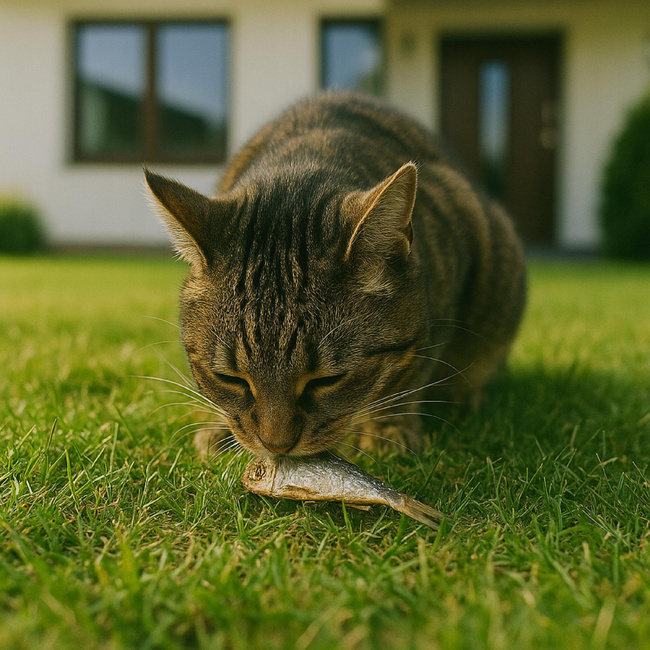 Gaczoo Przysmak dla kota Szprotki Bałtyckie 100g naturalny gryzak