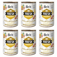 BRIT FRESH Karma mokra dla psa Kurczak 6 x 400g