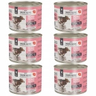 WIEJSKA ZAGRODA MONO Karma mokra dla kota 6 x 200g Wołowina