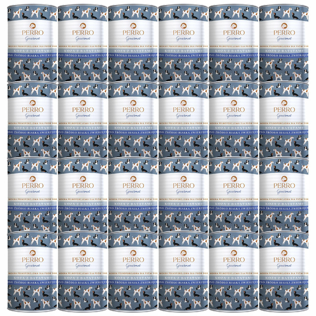 PERRO Gourmet Karma mokra dla psa Koza z batatami 24 x 400g
