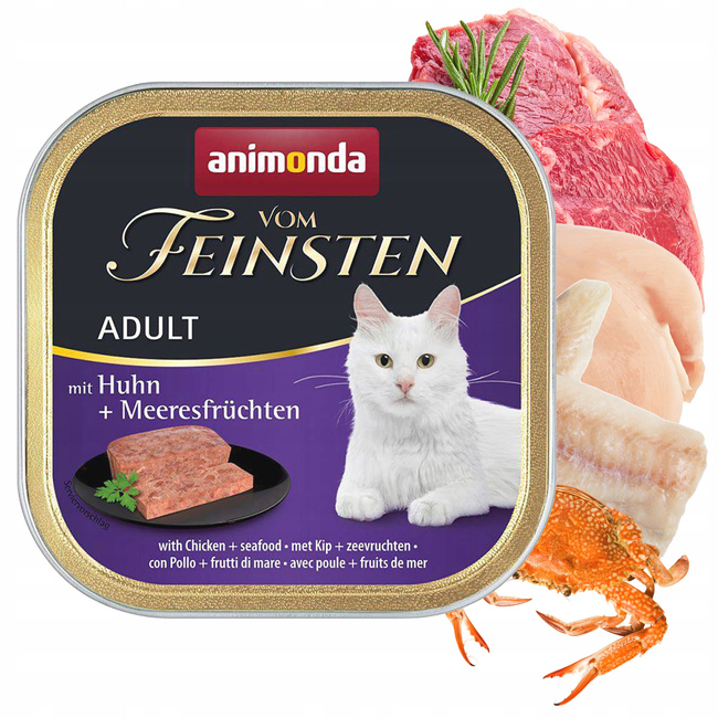 ANIMONDA Vom Feinsten Adult mokra karma dla kota 24 x 100g Mix Smaków