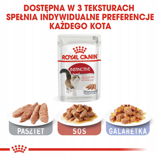 ROYAL CANIN Instinctive pasztet karma mokra dla kotów dorosłych 12 x 85 g