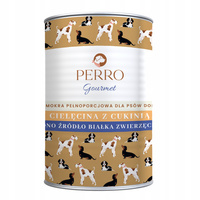 PERRO Gourmet Karma mokra dla psa Cielęcina z cukinią 400g