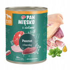 PAN MIĘSKO z Ziołami Karma mokra dla psa Pasztet Kaczka 6 x 800g