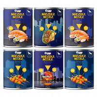 Gaczoo Miejska Miska bezzbożowa karma mokra dla psa Mix smaków 6 x 400g