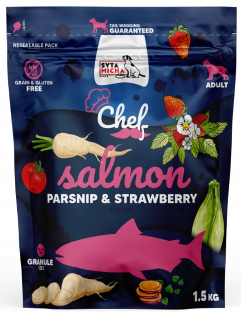 Syta Micha Karma sucha dla psa Chef łosoś 1,5 kg zdrowa