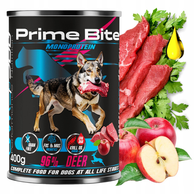 GAME DOG Prime Bite Monoprotein mokra karma dla psa mix smaków 16 x 400g