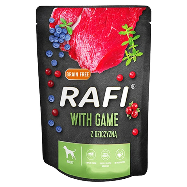 RAFI Karma mokra dla psa Dolina Noteci Dziczyzna 300g