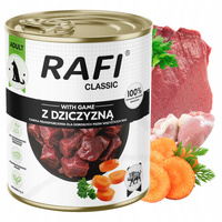 Dolina Noteci Rafi Classic karma mokra dla psa Dziczyzna 800g