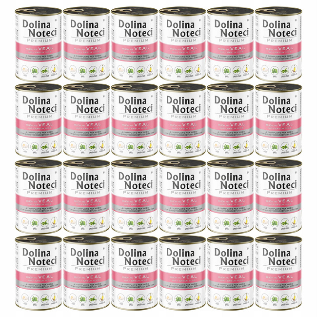 Dolina Noteci Premium 24 x 400g cielęcina mokra karma dla psa
