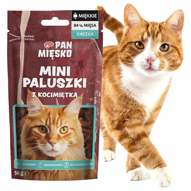 PAN MIĘSKO Naturalny Smakołyk przysmak dla kota Mix smaków 9 x 50g