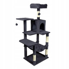 Drapak dla kota Gaczoo duży wieża legowisko ciemny szary 55 x 45 x 143 cm