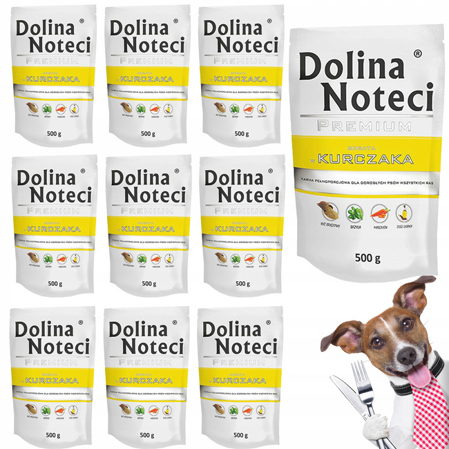 Dolina Noteci Premium mokra karma dla psa 10 x 500g kurczak