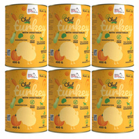 Syta Micha Chef karma mokra dla psa Indyk z warzywami 6 x 400g