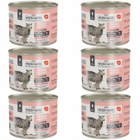 WIEJSKA ZAGRODA MONO Karma mokra dla kota 6 x 200g Jagnięcina