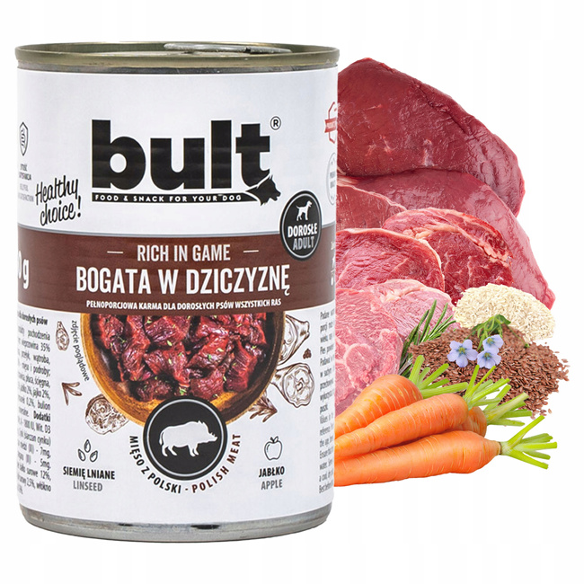BULT Karma mokra dla psa mix smaków 12 x 800g