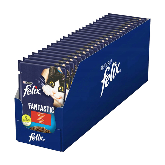 PURINA Felix Fantastic karma mokra dla kota Wołowina 26 x 85g