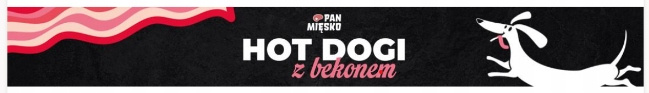 PAN MIĘSKO HOT DOG z bekonem przysmak gryzak dla psa 2 x 220g