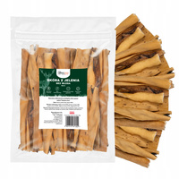 Przysmak dla psa Skóra z jelenia bez włosa 500g GACZOO naturalny gryzak