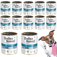 Dolina Noteci Premium mokra karma dla psa 12 x 800g pstrąg