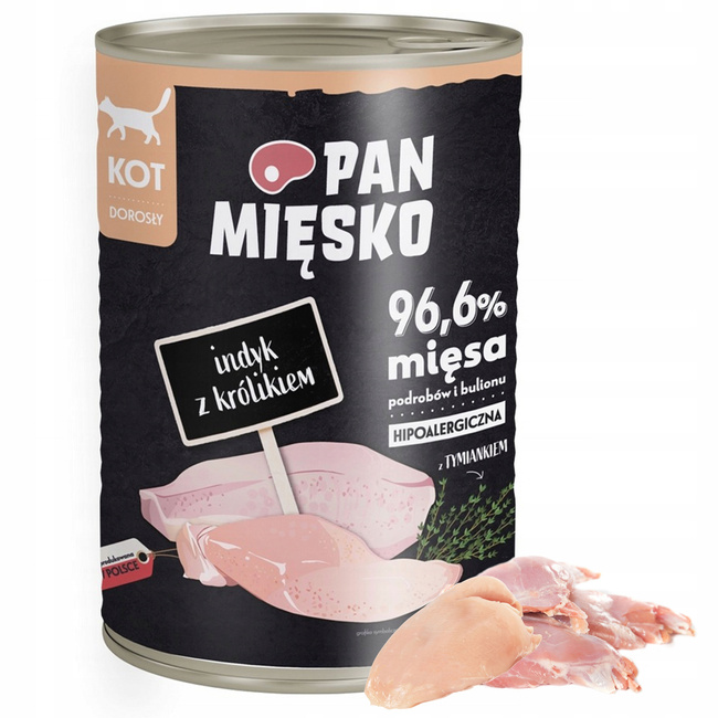 PAN MIĘSKO FRENDI Karma mokra dla kota MIX Smaków 48 x 400g