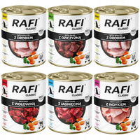 Dolina Noteci Rafi Classic karma mokra dla psa mix smaków 6 x 800g