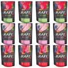 RAFI Karma mokra dla psa Dolina Noteci Mix Smaków 12 x 300g bezzbożowa