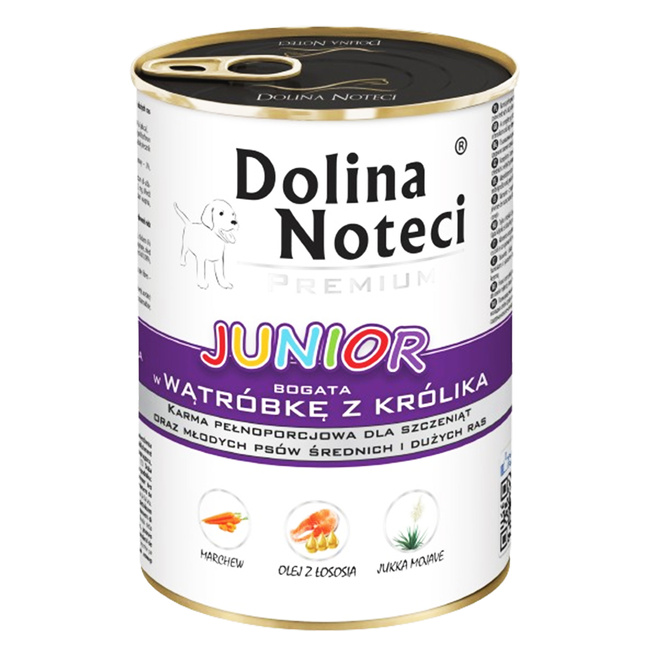 Dolina Noteci Premium Junior mokra karma dla szczeniąt 10 x 400g mix