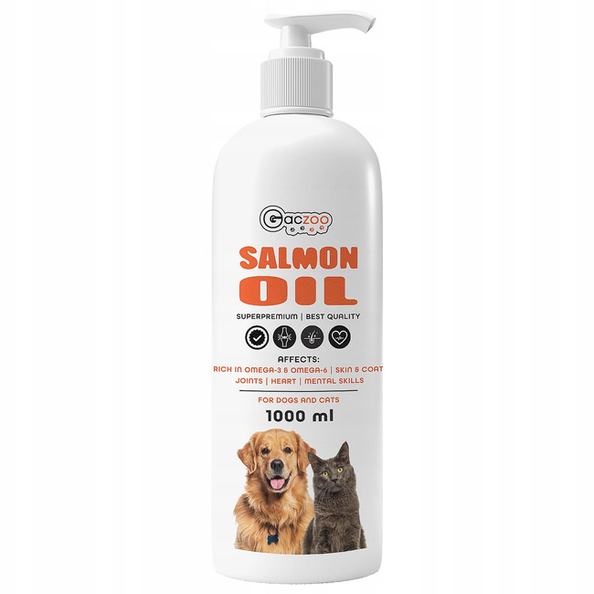 Gaczoo Olej z łososia dla psa i kota Omega Salmon Oil 2 x 1000ml