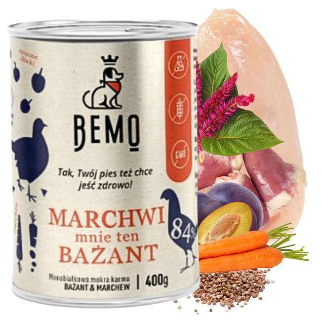 BEMO karma mokra dla psa mix smaków 30 x 400 g Monobiałkowa