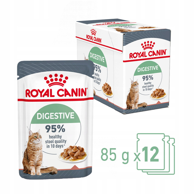 ROYAL CANIN Feline Care Nutrition - Digestive Care - Wet Gravy 12 x 85 g